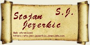 Stojan Jezerkić vizit kartica